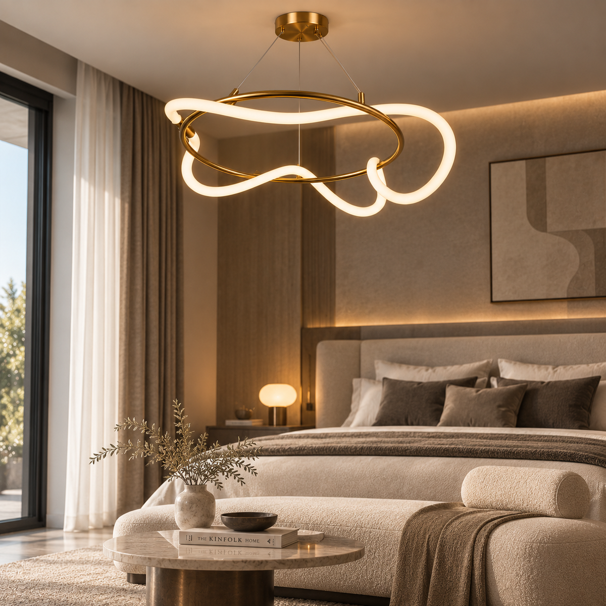 Vireon – Modern Sculptural Loop LED Pendant Light | LEXORA