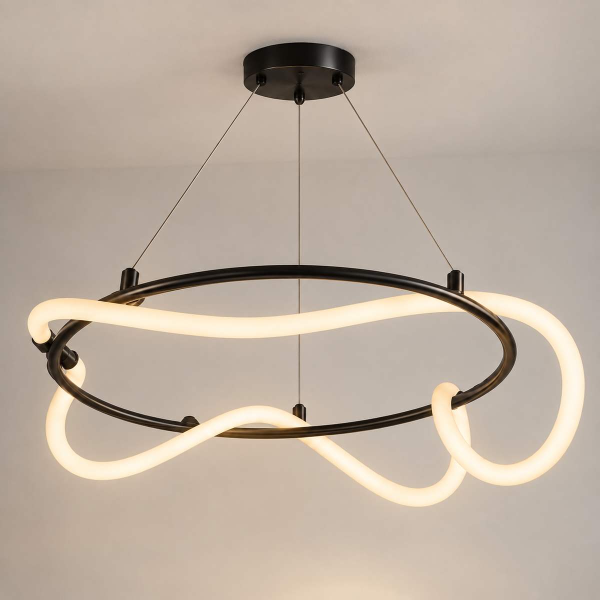 Vireon – Modern Sculptural Loop LED Pendant Light | LEXORA