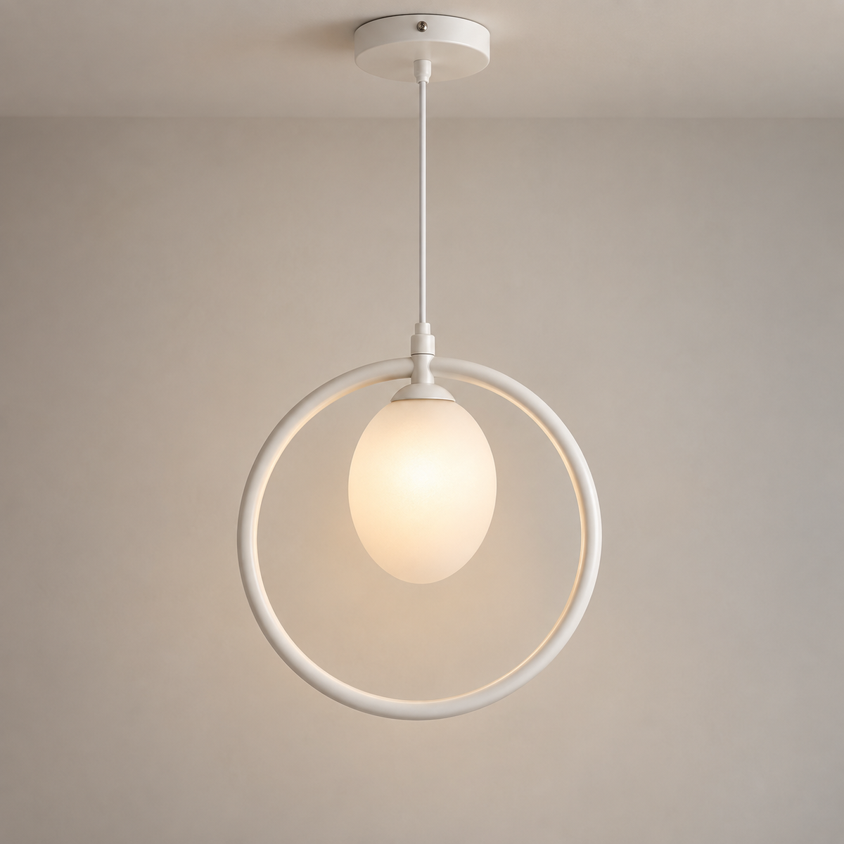 Veluno – Modern 1-Light Circular Pendant Light | LEXORA