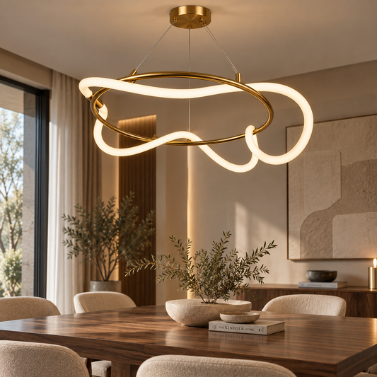 Vireon – Modern Sculptural Loop LED Pendant Light | LEXORA