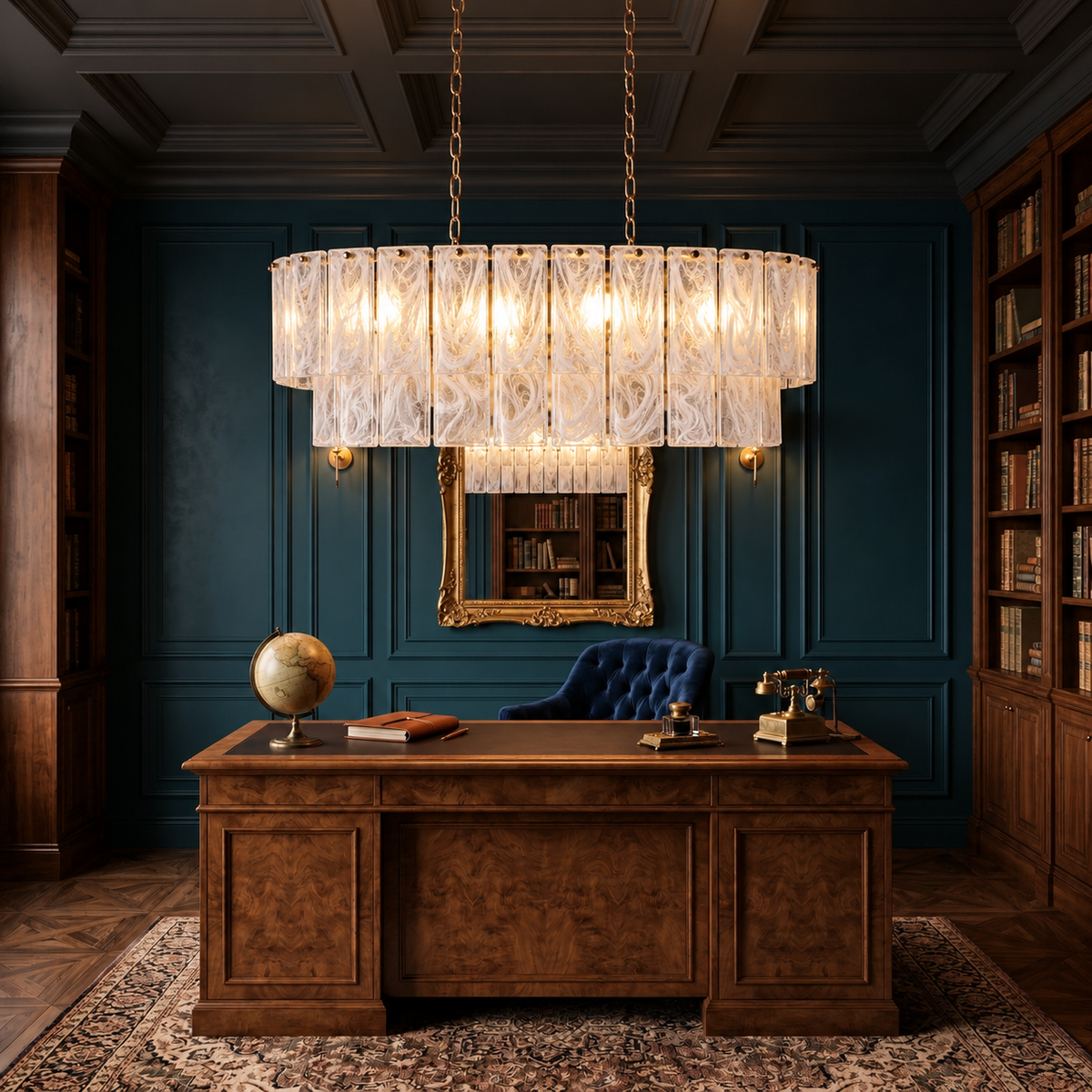 Mist - Contemporary Layered Crystal Linear Chandelier | LEXORA