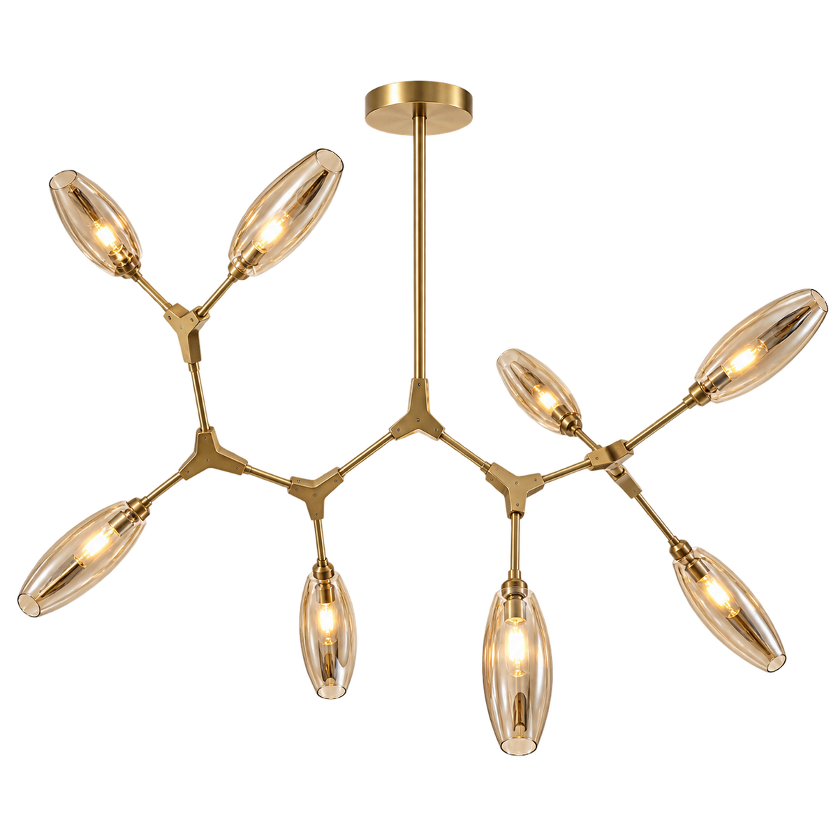 Arvello | Modern 8-Light Sculptural Branch Chandelier | LEXORA