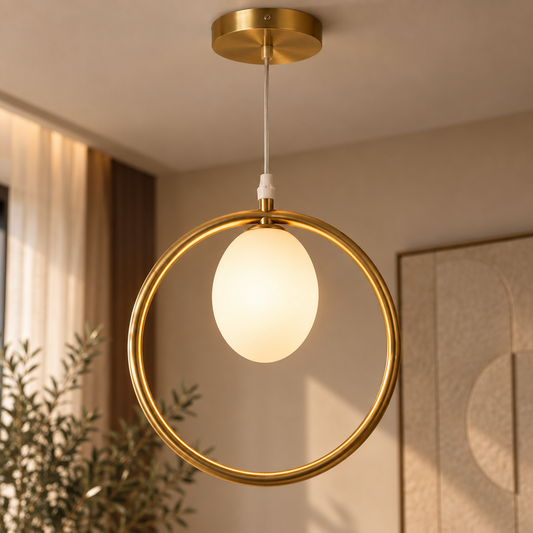 Veluno – Modern 1-Light Circular Pendant Light | LEXORA